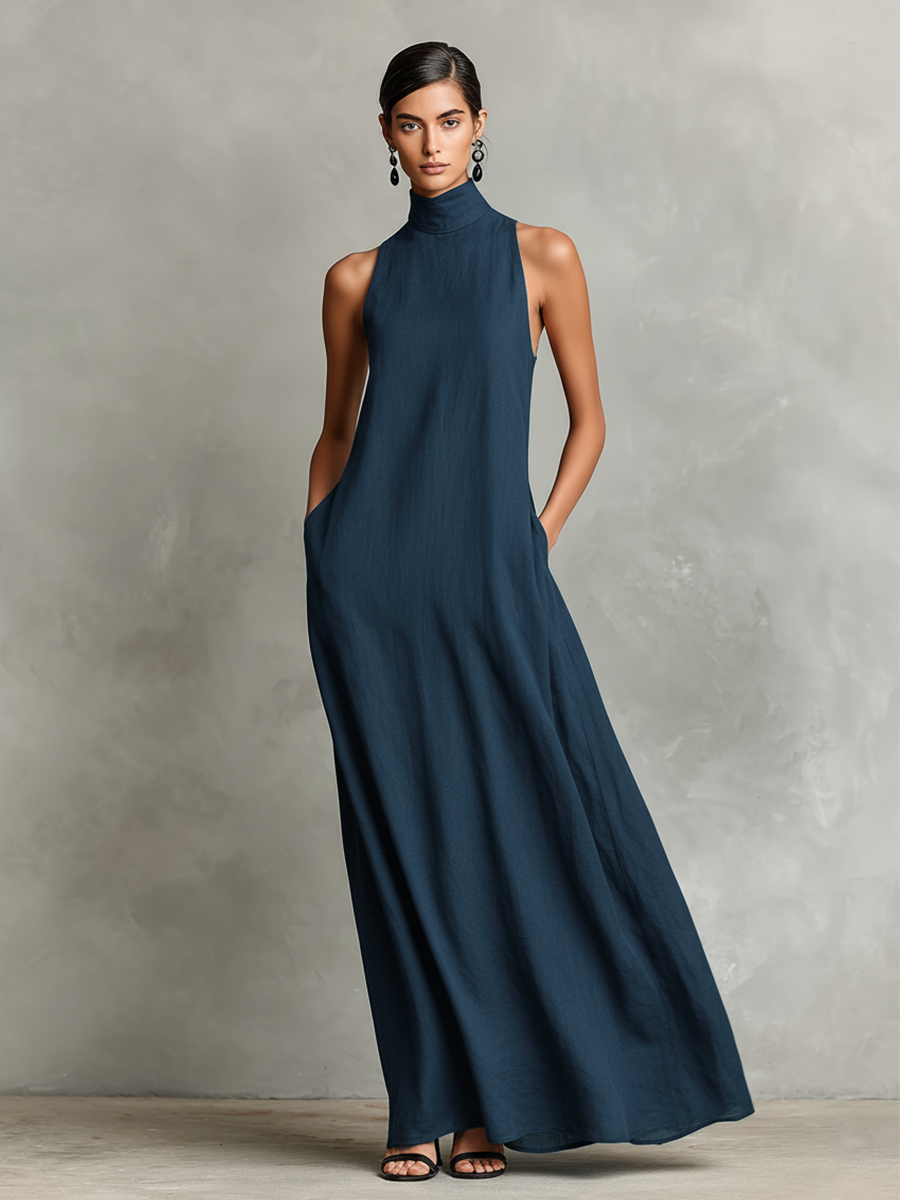 Ava | High-Neck Maxi Dress
