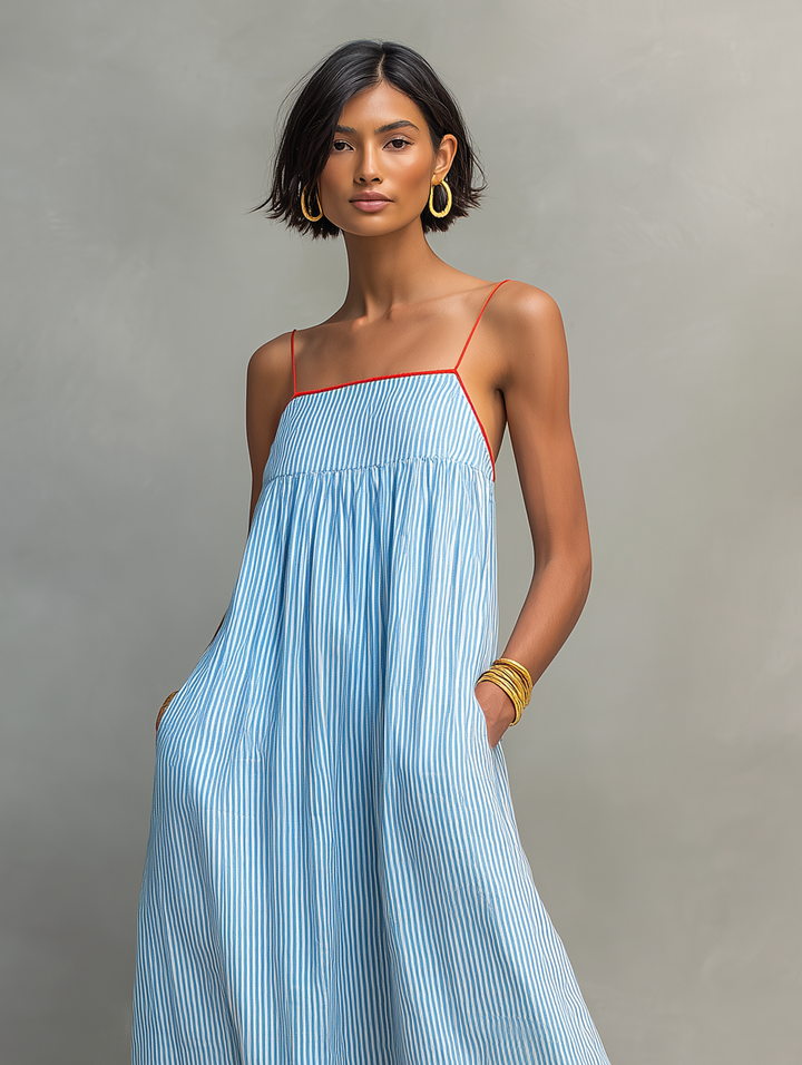 June | Striped Maxi Dress