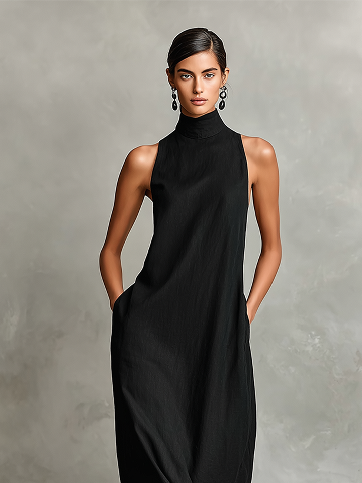 Ava | High-Neck Maxi Dress