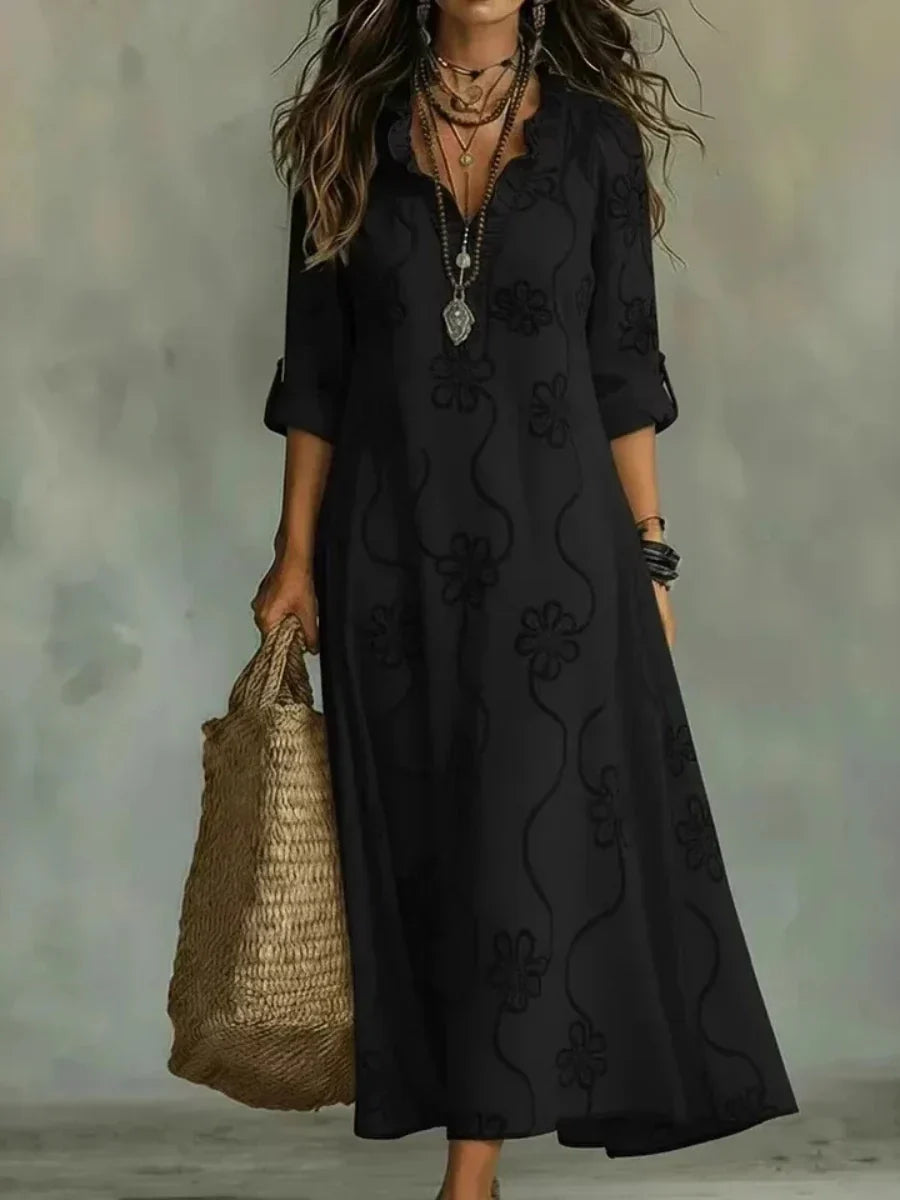 Daisy | Embroidered Maxi Dress