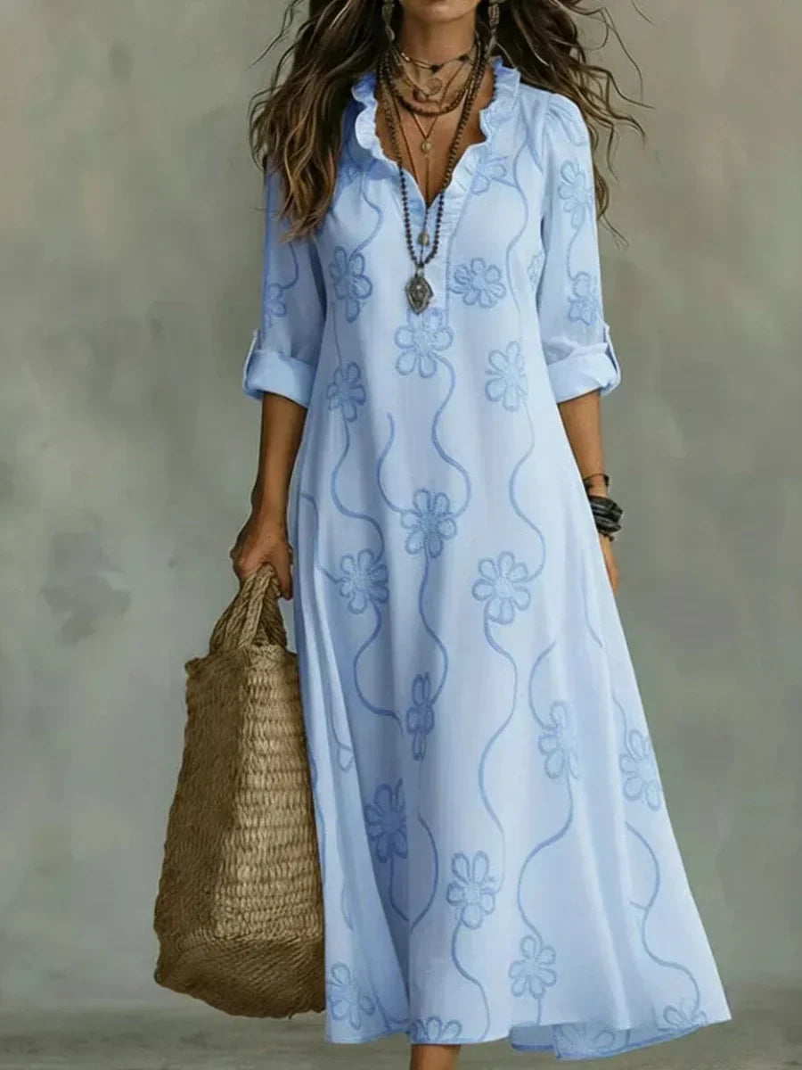 Daisy | Embroidered Maxi Dress