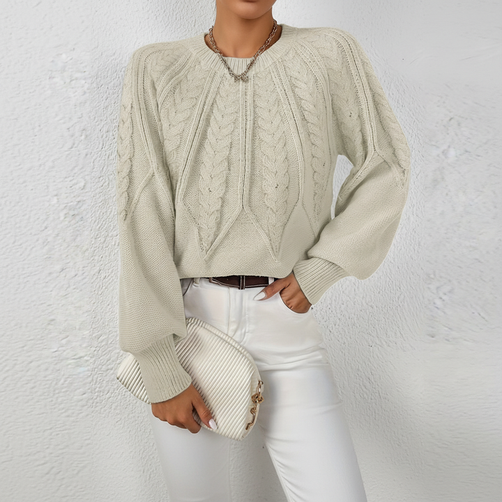 Cable knit jumper - Karin