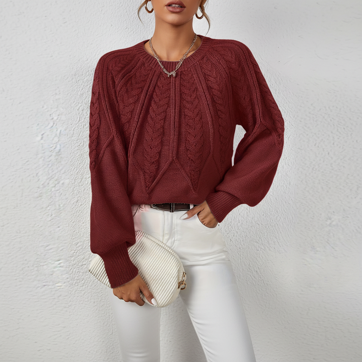 Cable knit jumper - Karin