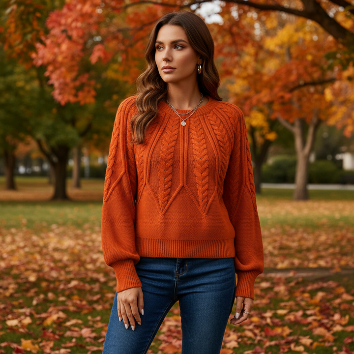 Cable knit jumper - Karin