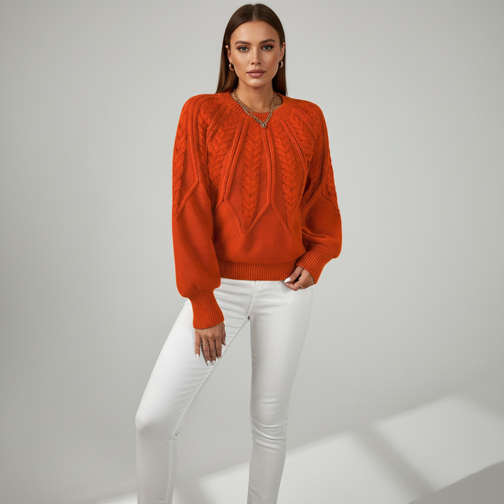 Cable knit jumper - Karin