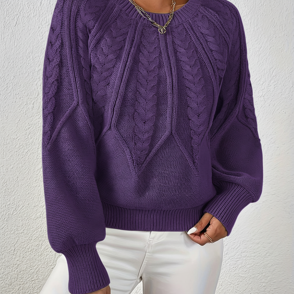Cable knit jumper - Karin