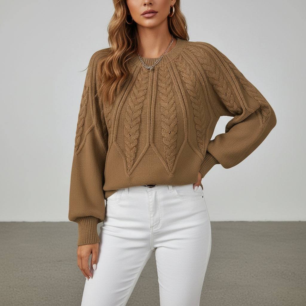 Cable knit jumper - Karin