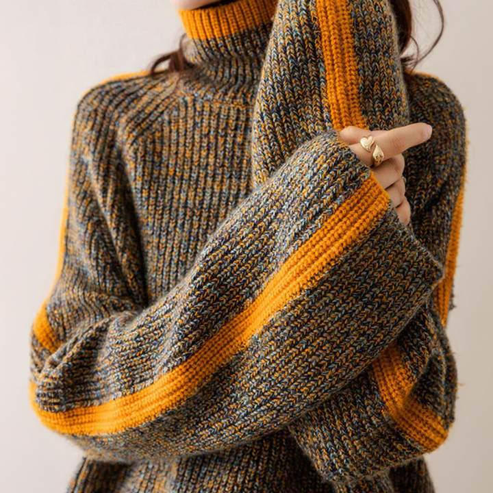 Relaxed-Fit Turtleneck Sweater - Ayleen