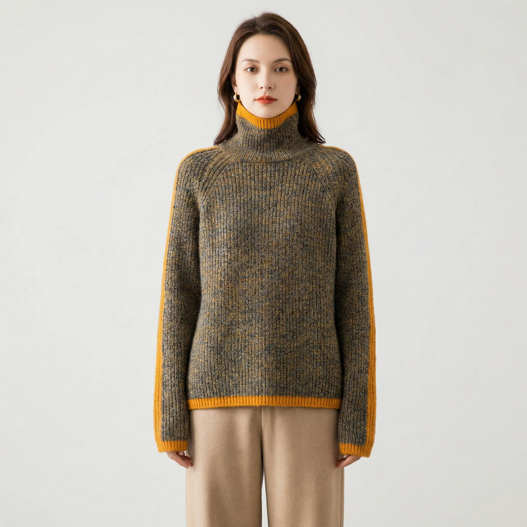 Relaxed-Fit Turtleneck Sweater - Ayleen