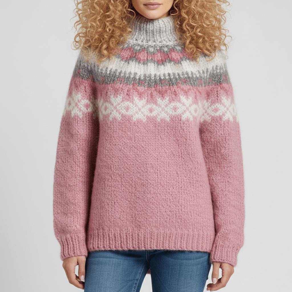 Nordic-Inspired Winter Knit Pullover - Paula
