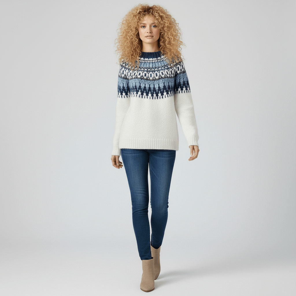 Nordic-Inspired Winter Knit Pullover - Paula