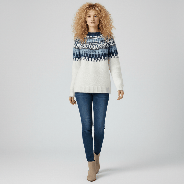 Nordic-Inspired Winter Knit Pullover - Paula