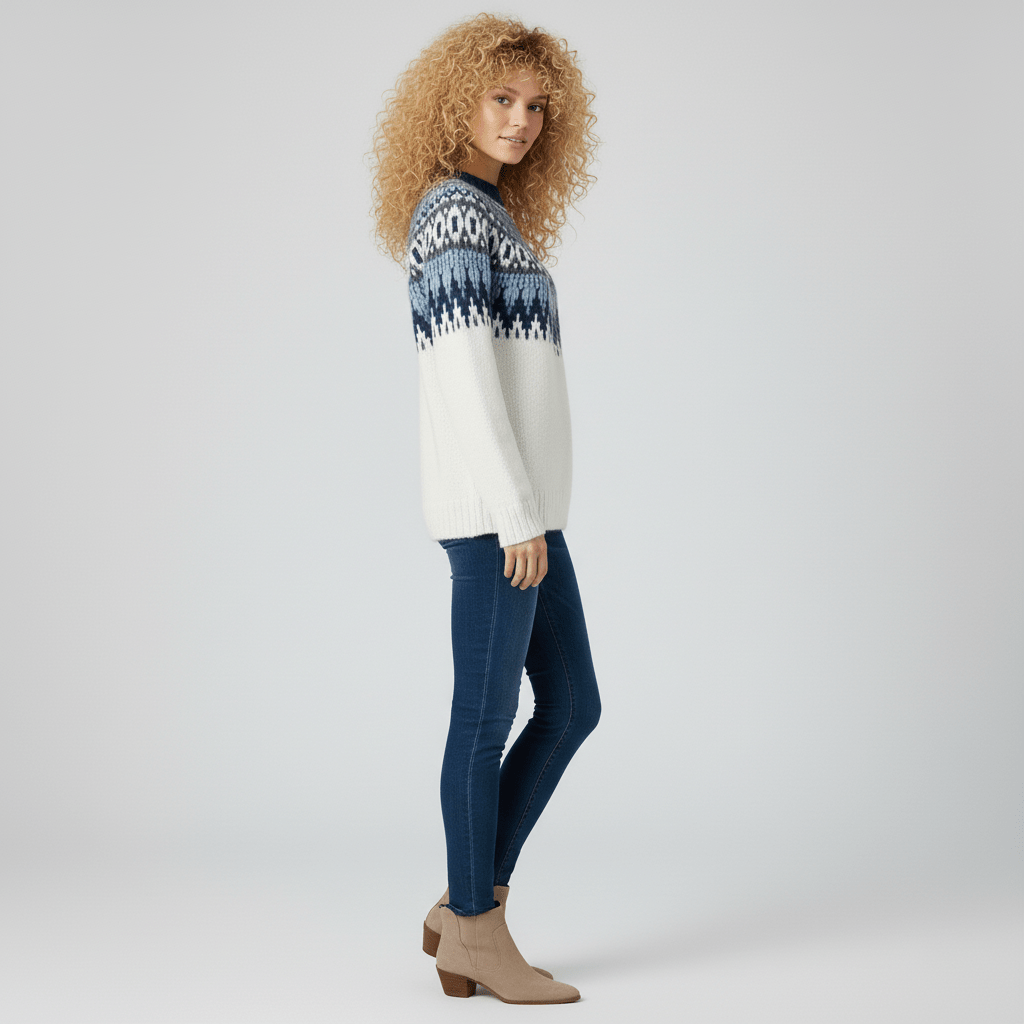 Nordic-Inspired Winter Knit Pullover - Paula