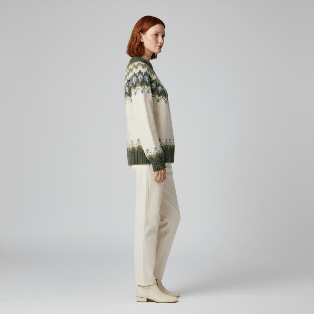Nordic-Inspired Winter Knit Pullover - Paula