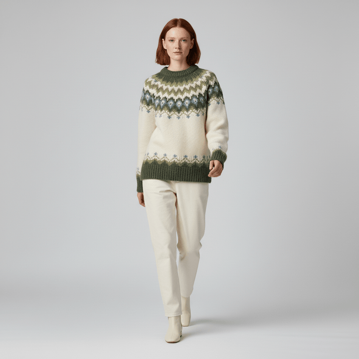Nordic-Inspired Winter Knit Pullover - Paula