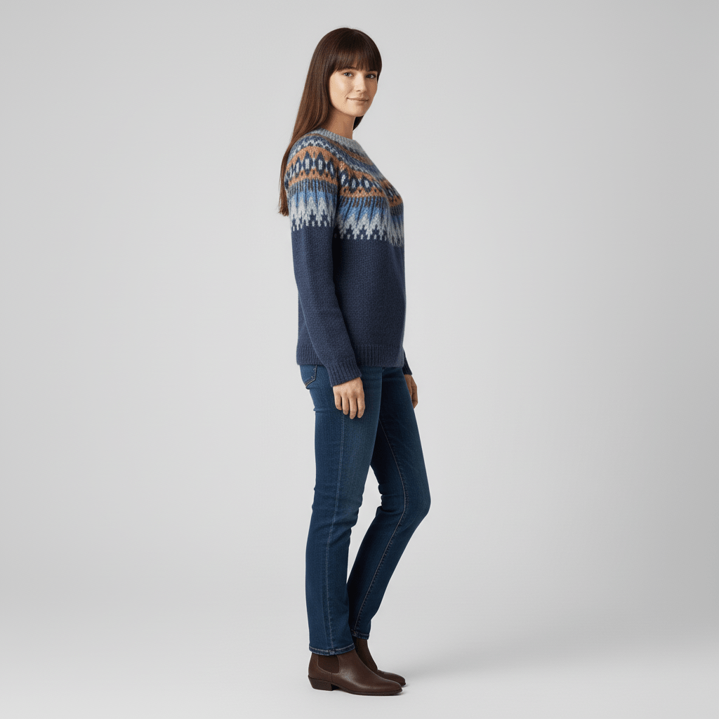 Nordic-Inspired Winter Knit Pullover - Paula