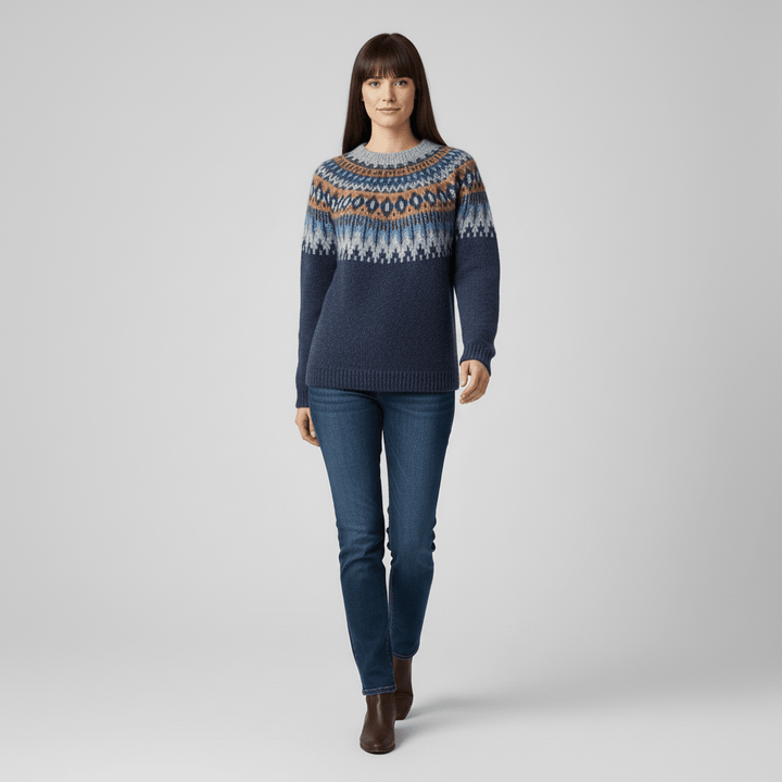 Nordic-Inspired Winter Knit Pullover - Paula