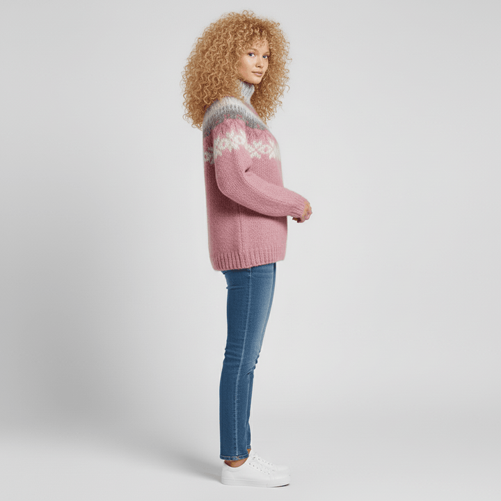 Nordic-Inspired Winter Knit Pullover - Paula