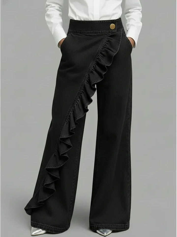 Linda | Comfortable Wide-Leg Denim Pants