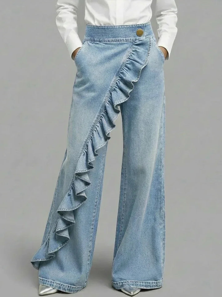 Linda | Comfortable Wide-Leg Denim Pants