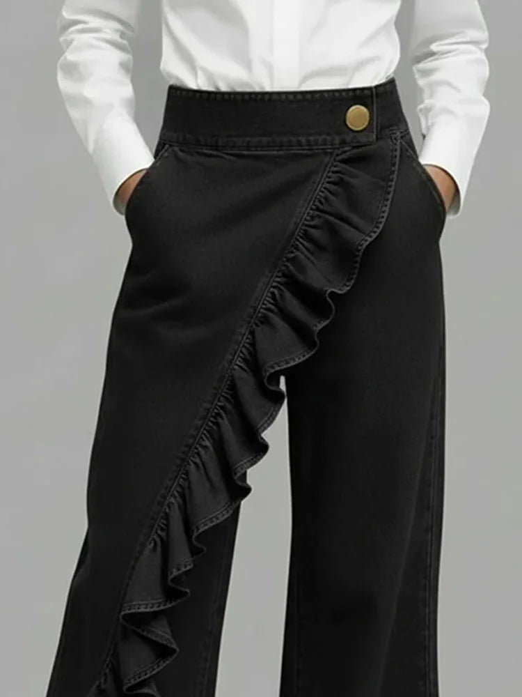 Linda | Comfortable Wide-Leg Denim Pants