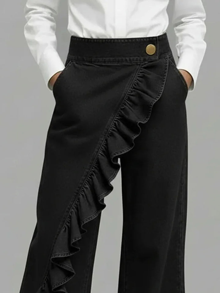 Linda | Comfortable Wide-Leg Denim Pants