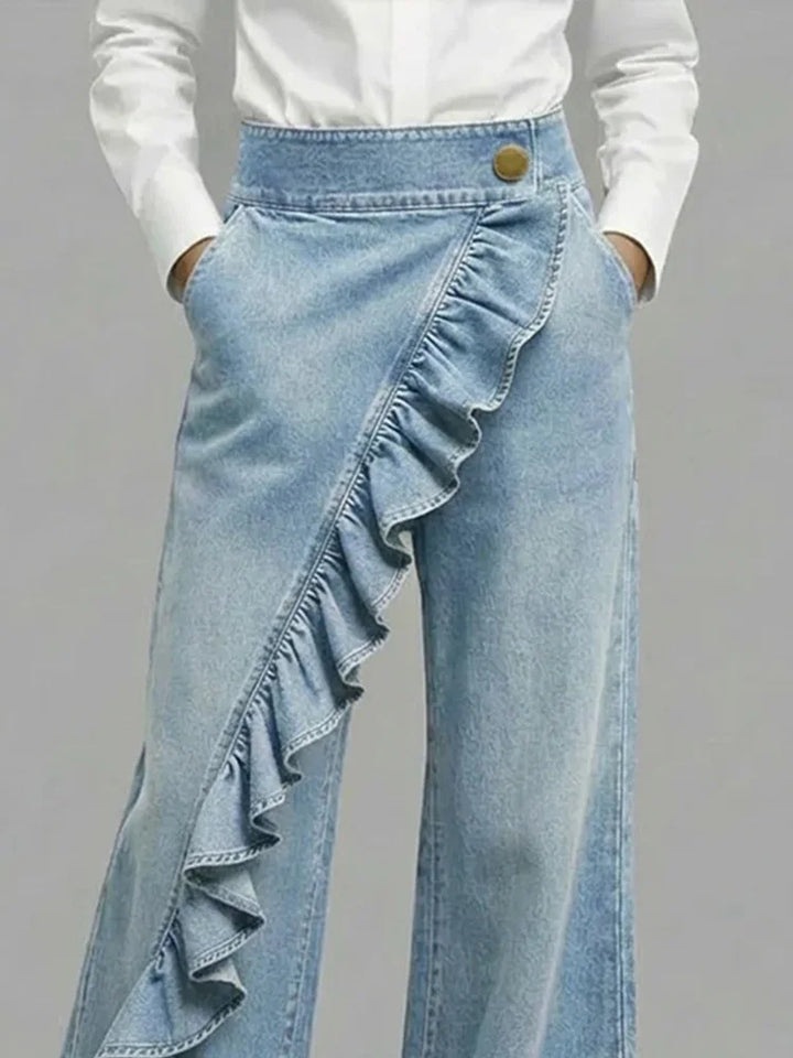 Linda | Comfortable Wide-Leg Denim Pants
