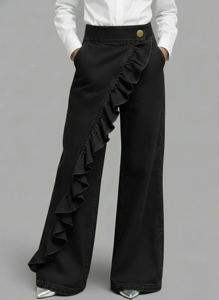 Linda | Comfortable Wide-Leg Denim Pants