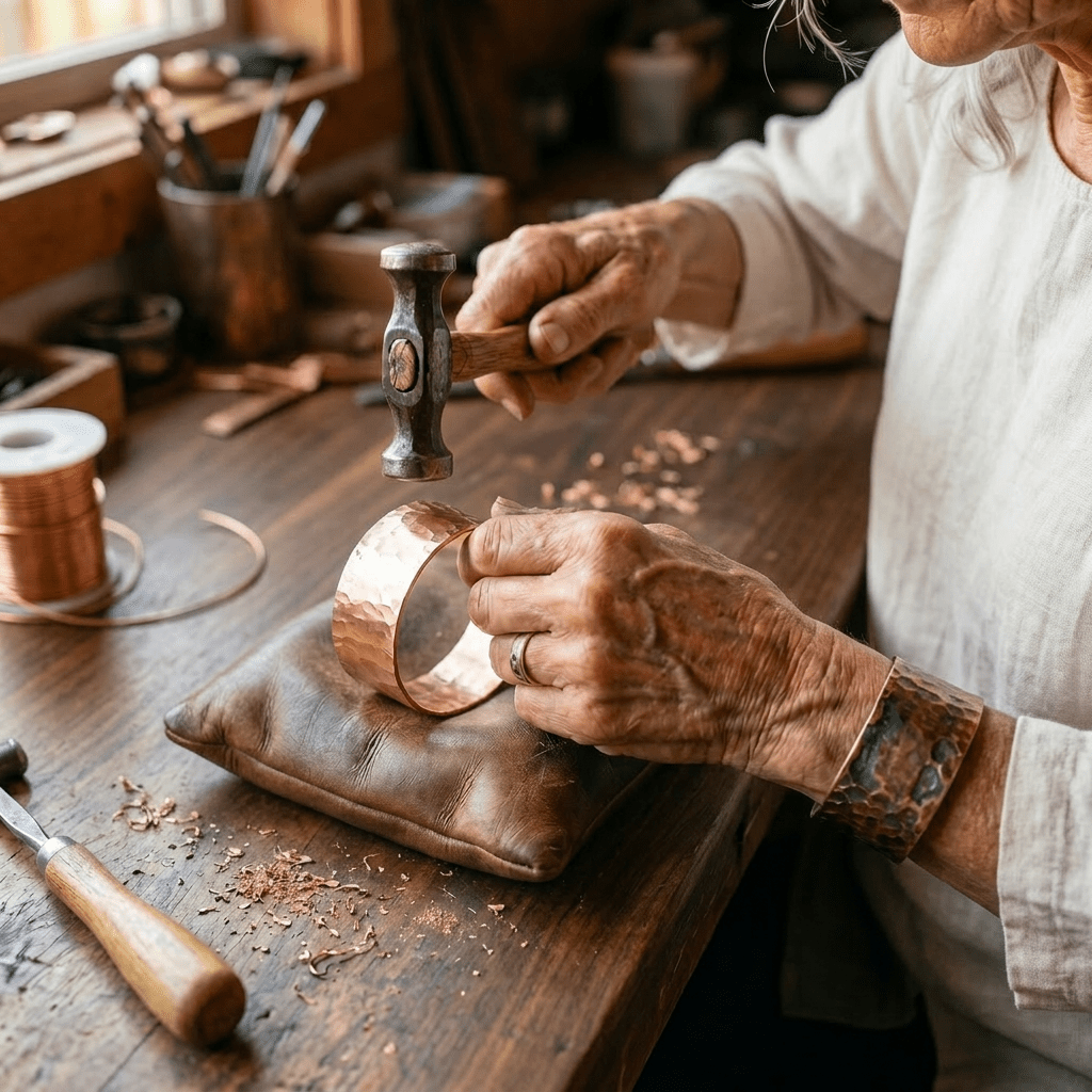 Grace's Anvil Copper Bracelet