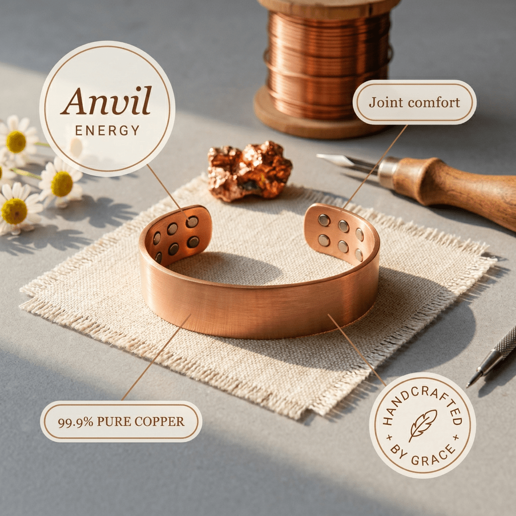 Grace's Anvil Copper Bracelet