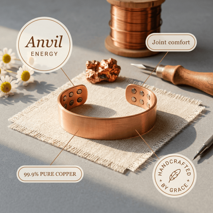 Grace's Anvil Copper Bracelet