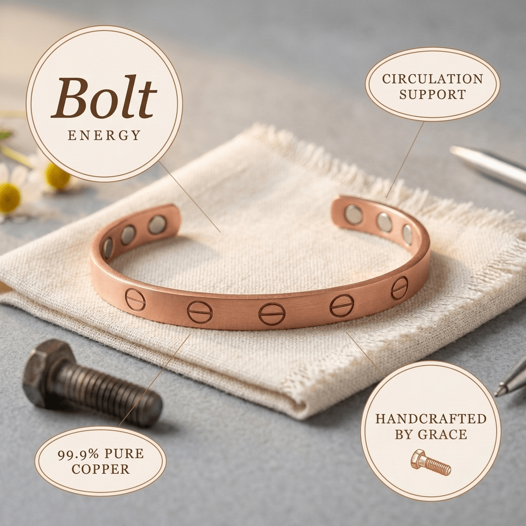 Bolt Copper Bracelet