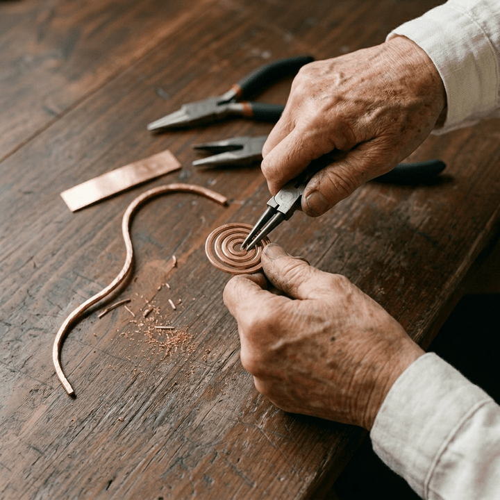 Coil Copper Anklet