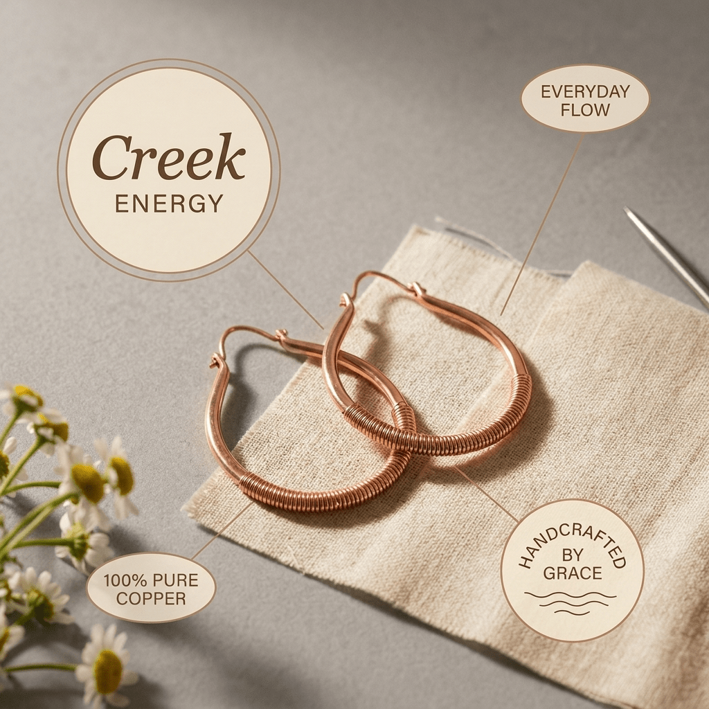 Creek Copper Earrings