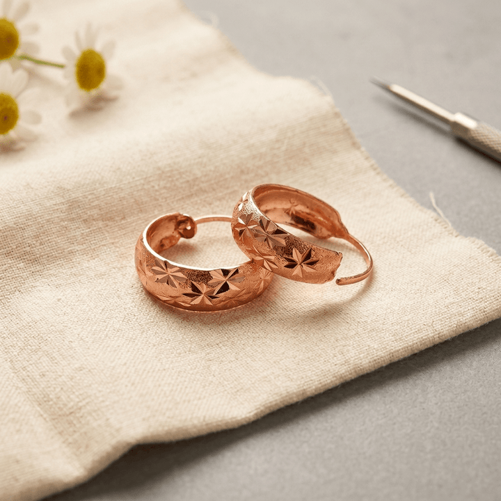 Dew Copper Earrings