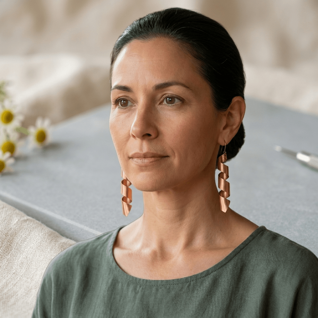 Dusk Copper Earrings