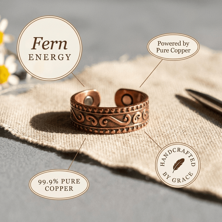 Fern Copper Ring