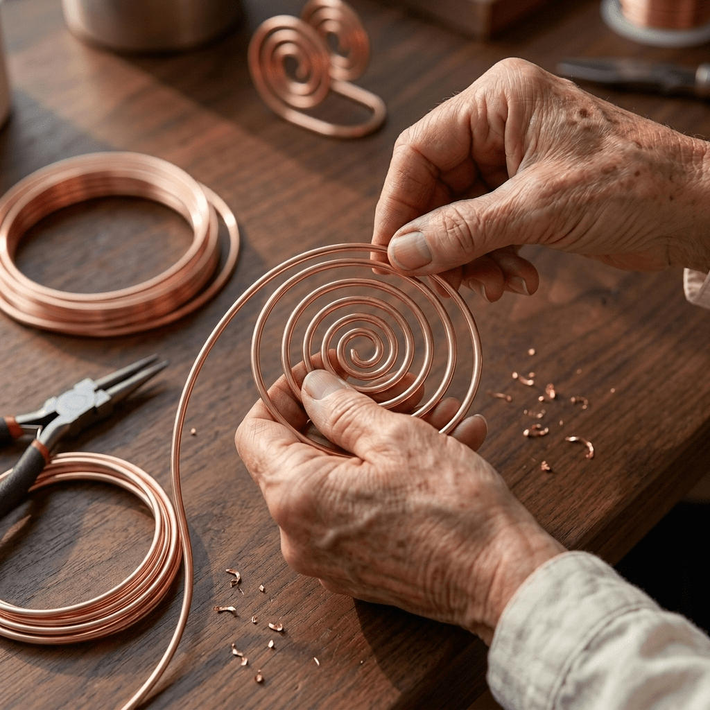 Flow Copper Hand Spiral