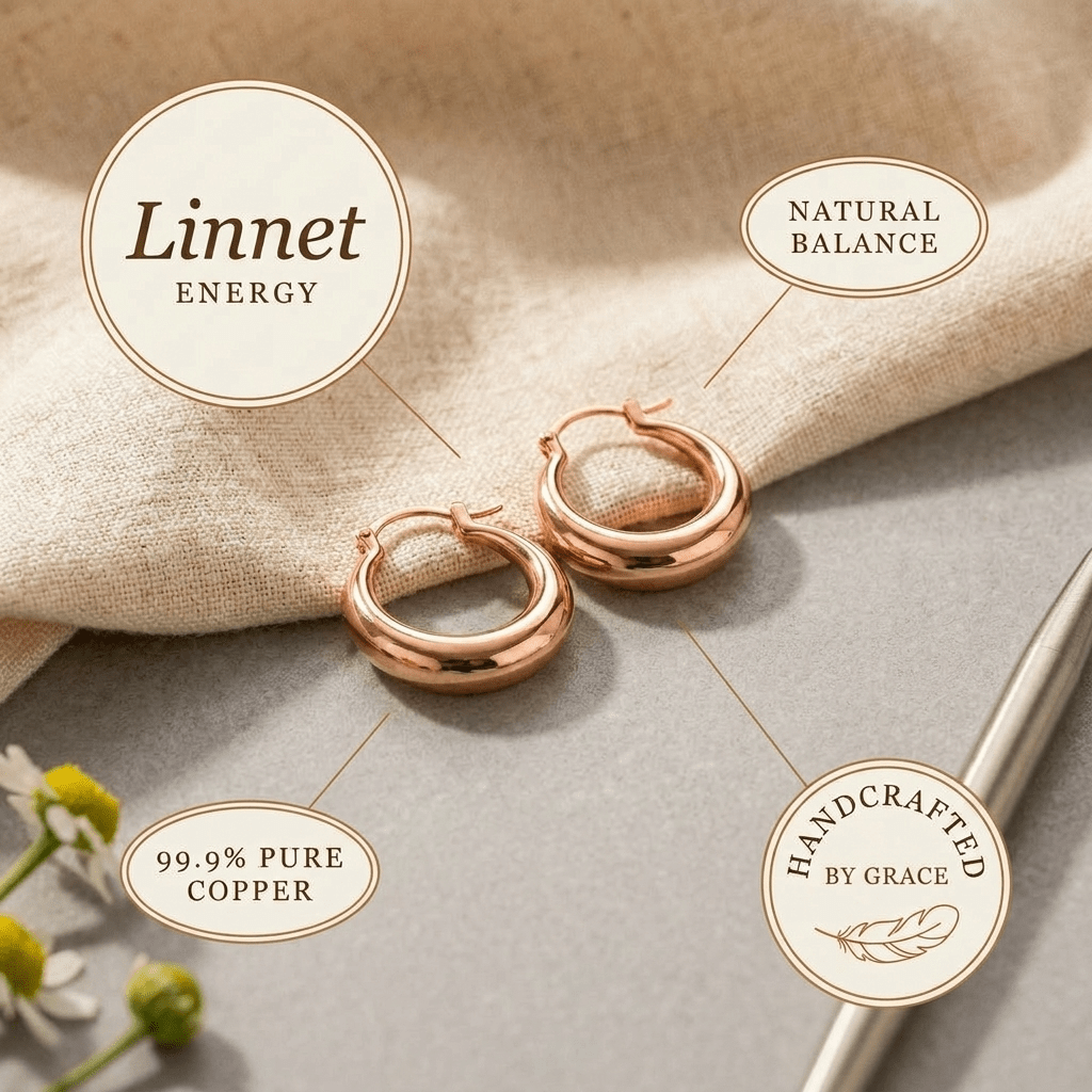Linnet Copper Hoop Earrings