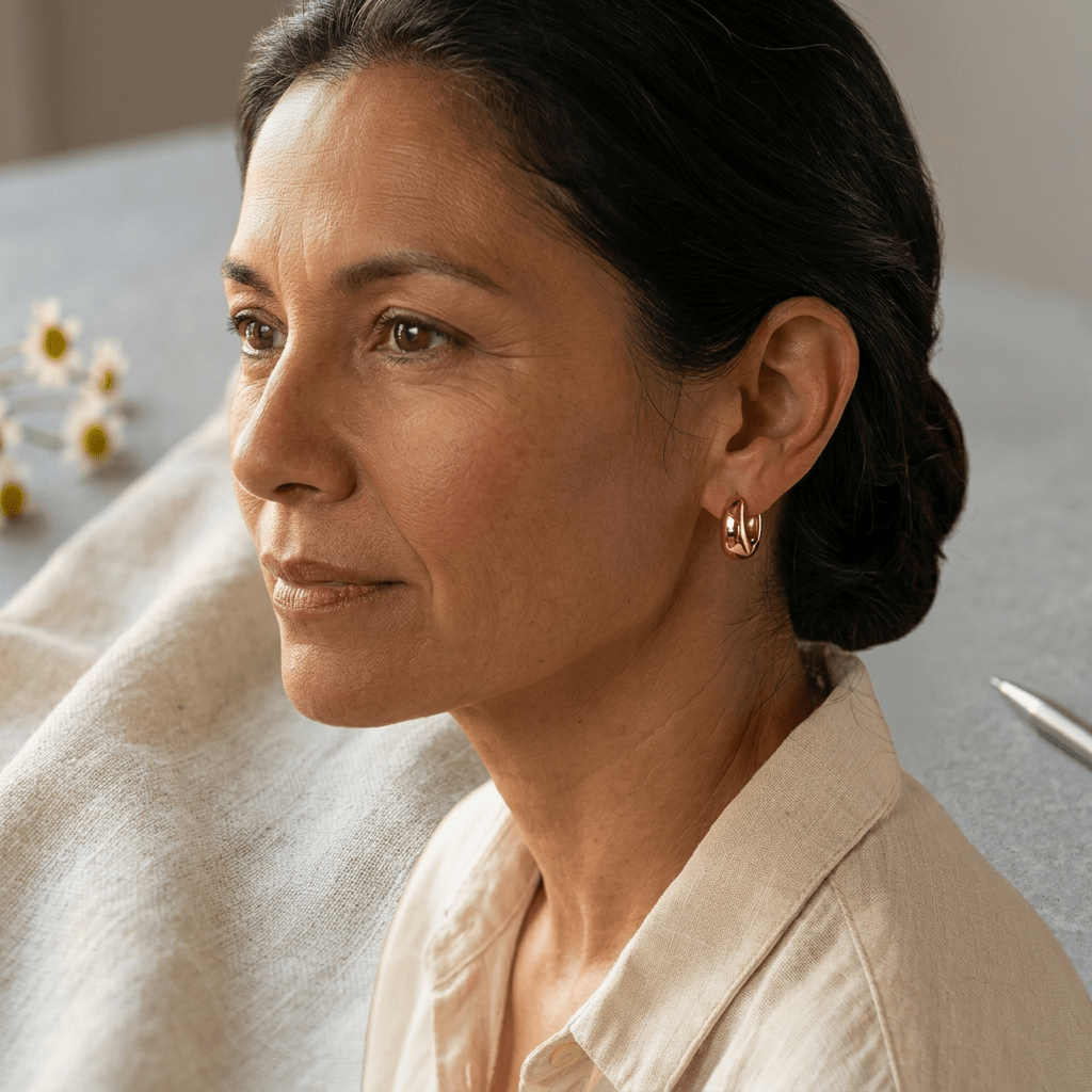 Linnet Copper Hoop Earrings