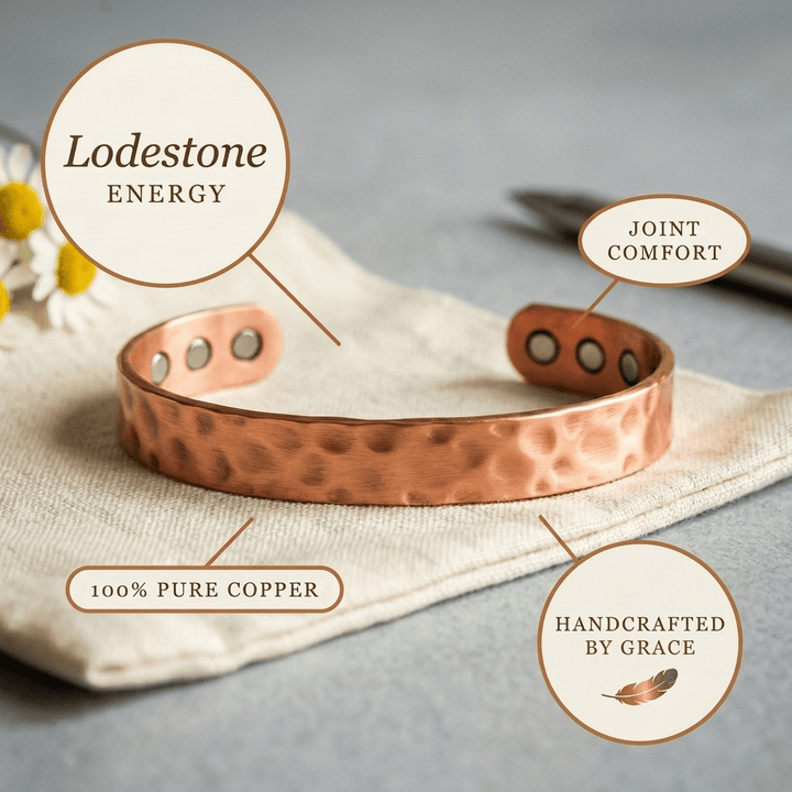Grace's Lodestone Copper Bracelet