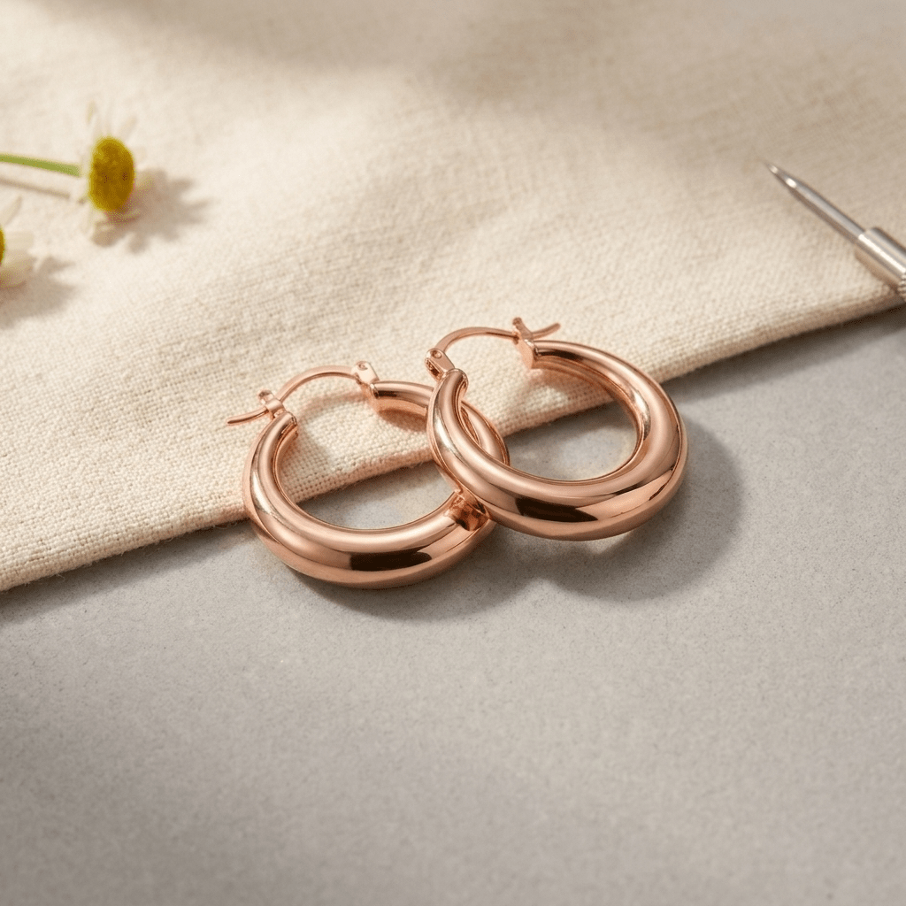 Marl Copper Earrings