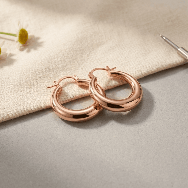 Marl Copper Earrings