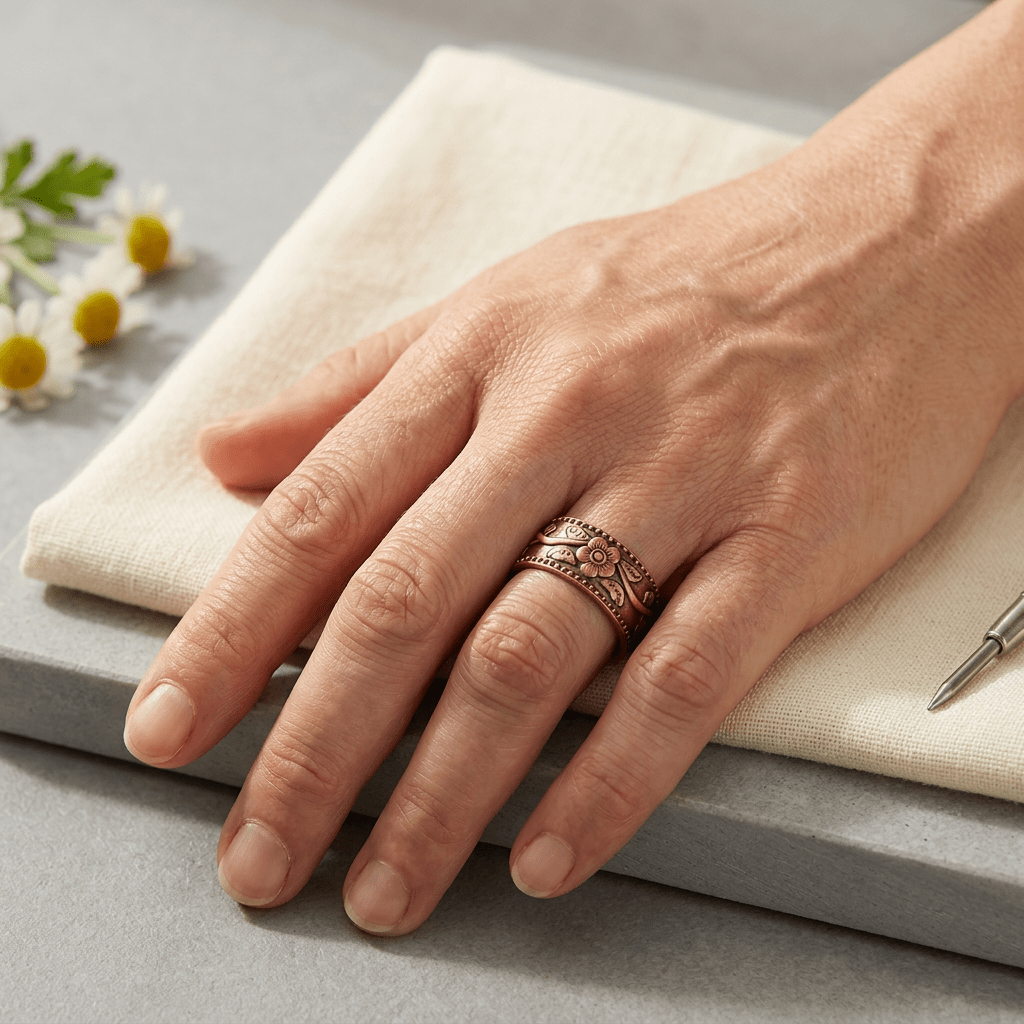 Petal Copper Ring