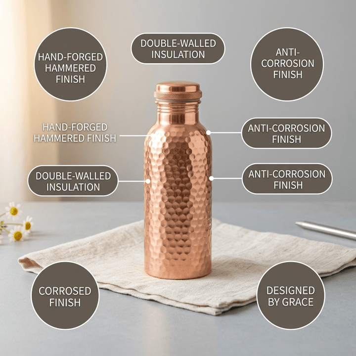 Pure Copper Water Bottle