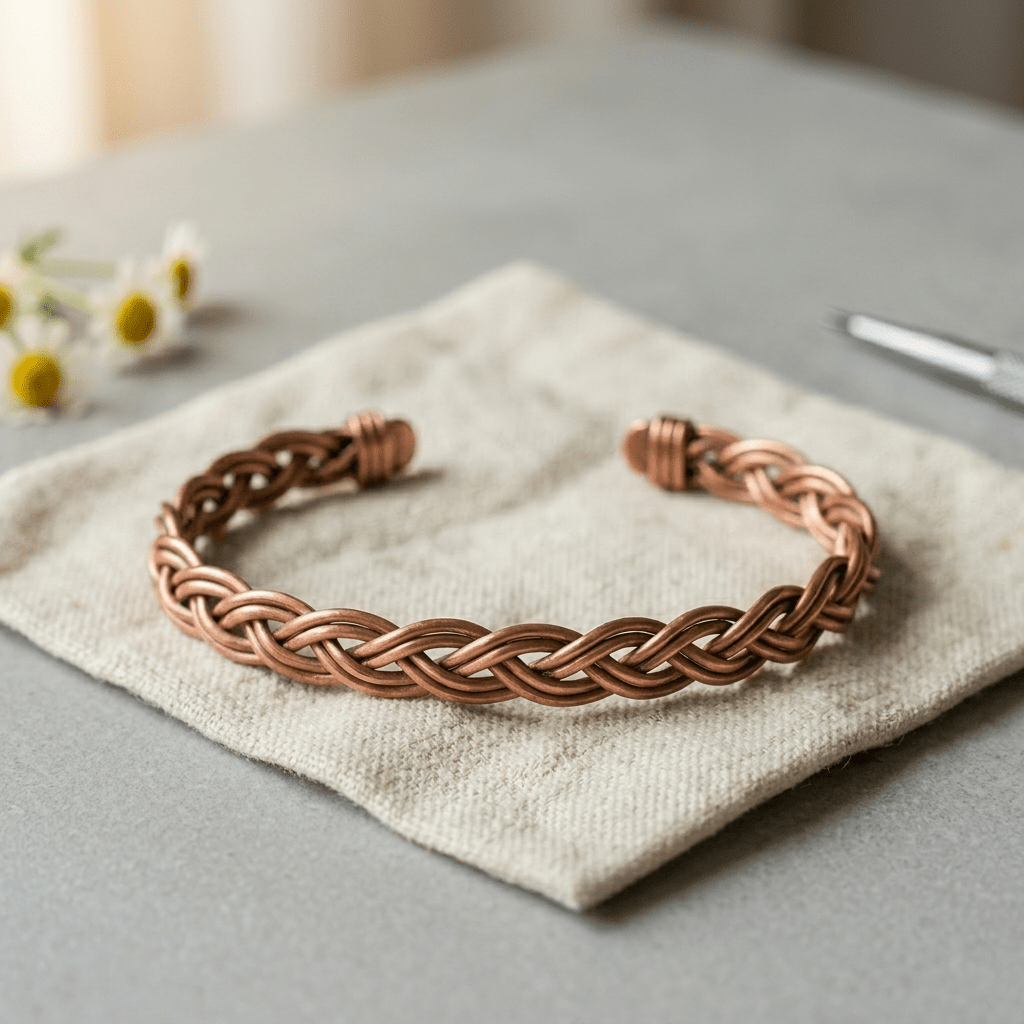 Reed Copper Anklet