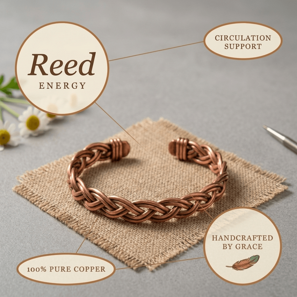 Reed Copper Anklet