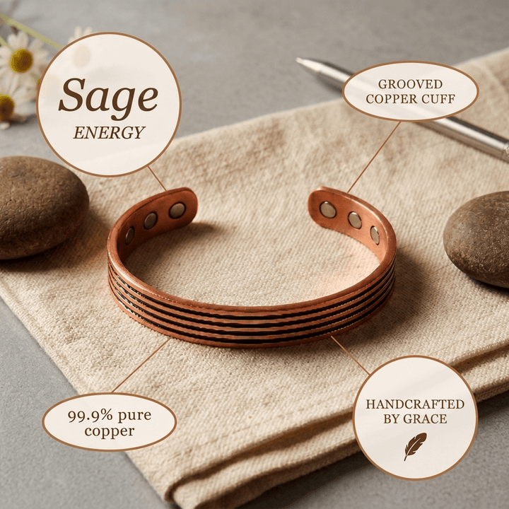 Sage Copper Bracelet