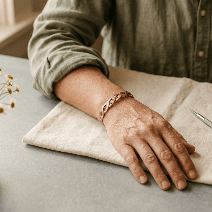 Grace's Seam Copper Bracelet