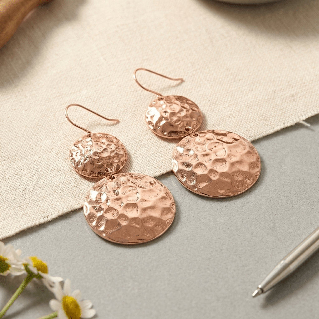 Solstice Copper Earrings
